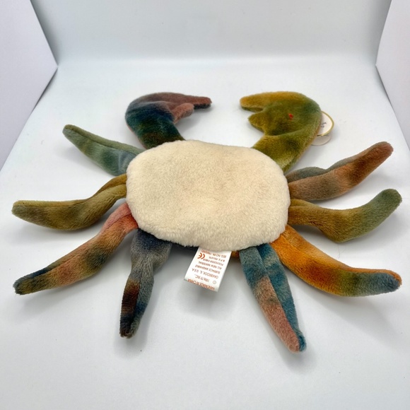 Ty Beanie Baby Claude the Crab plush tie-dye toy - Picture 5 of 6